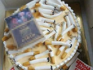 Ironi Kue Ulang Tahun Perokok yang Viral di Instagram