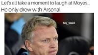 Hasil imbang melawan Arsenal bahkan dinilai sebagai sebuah kegagalan untuk West Ham dan David Moyes (Foto: dok. Instagram)