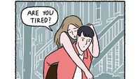 10 Potret Ilustrasi Manis Ini Gambarkan Kehidupan Romantis Pengantin Baru