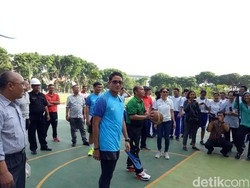 Usai Lari Pagi, Sandiaga Cek Revitalisasi Lapangan Banteng