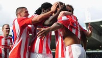 Start terbaik Stoke City setelah 17 laga Premier League adalah pada musim 2011/2012 ketika meraih 24 poin. (Foto: Jamie McDonald/Getty Images)