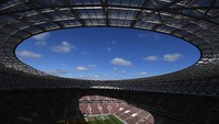 Ini dia stadion terbesar di Rusia, Luzhniki Stadium, yang terletak di Moskow. Berkapasitas 81 ribu penonton, partai pembuka dan final Piala Dunia 2018 digelar di sini (Michael Regan/Getty Images)