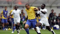 Eks timnas Brasil, Ronaldo, punya 15 gol dari 19 penampilan selama empat Piala Dunia. Debutnya di Piala Dunia 1994 (Ben Radford/Getty Images)