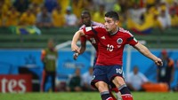James Rodriguez adala peraih sepatu emas di Piala Dunia 2014 dengan torehan enam gol (Robert Cianflone/Getty Images)