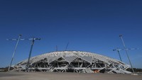 Cosmos Arena juga dibangun untuk Piala Dunia 2018. Stadion di kota Samara ini berkapasitas 44.918 tempat duduk (Michael Regan/Getty Images)