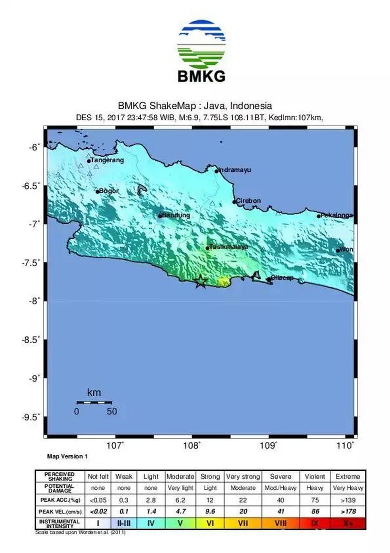 Gempa 6,9 SR di Tasikmalaya, Ada 3 Kali Gempa Susulan Gempa 6,9 SR di Tasikmalaya, Ada 3 Kali Gempa Susulan