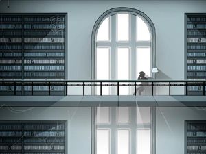 Lelaki yang Menangis di Perpustakaan