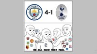 Nah, kekalahan 1-4 membuat Spurs bergabung dengan 17 klub lainnya yang sudah dikalahkan City. Sisa Everton dan Newcastle United. (Foto: Istimewa)