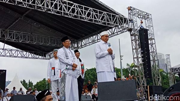 Foto: Menag Lukman yang Sempat Disoraki Massa Aksi Bela Palestina