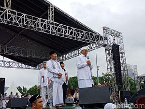 Foto: Menag Lukman yang Sempat Disoraki Massa Aksi Bela Palestina