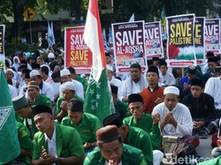 Ratusan Orang di Jombang Doa Bersama untuk Palestina