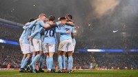 Kemenangan atas Spurs berarti City kini telah mengemas 16 kemenangan berturut-turut di Premier League. Laju yang mempertajam rekor kemenangan terpanjang dalam sejarah kompetisi ini.  (Foto: Laurence Griffiths/Getty Images)