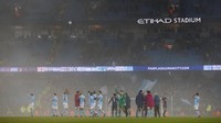 City makin nyaman di puncak klasemen. Tim besutan Josep Guardiola itu kini memiliki 52 poin, unggul 14 poin dari rival terdekatnya Manchester United dan 21 poin dari Tottenham yang terlempar ke peringkat ketujuh klasemen. (Foto: Phil Noble/Reuters)
