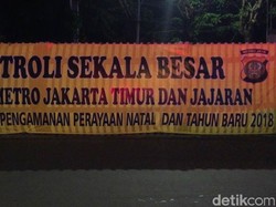 Jelang Natal-Tahun Baru, Polres Jaktim Gelar Patroli Skala Besar