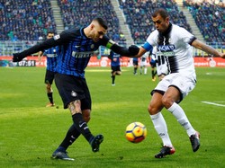 Mauro Icardi sudah bikin 17 gol dan jadi topskorer sementara Serie A. Meski demikian, Icardi gagal berbuat banyak di laga itu (Alessandro Garofalo/Reuters)
