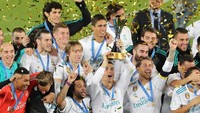 Madrid menyamai rekor Barcelona sebagai klub tersukses di kompetisi itu dengan enam piala. Madrid telah sembilan kali berpartisipasi sejak masih bernama Piala Interkontinental. (Foto: Ahmed Jadallah/Reuters)