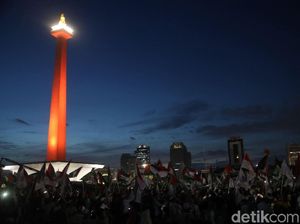 Begini Penampakan Massa Aksi Bela Palestina Saat Kumpul di Monas
