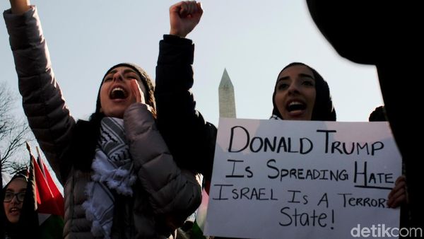 Foto: Aksi Bela Palestina di Washington DC