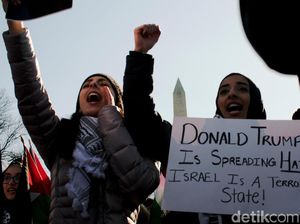 Foto: Aksi Bela Palestina di Washington DC