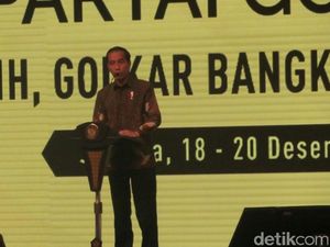 Jokowi: Saingan Berat Golkar Hanya PDIP Jokowi: Saingan Berat Golkar Hanya PDIP
