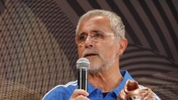 Pemain Jerman selanjutnya yang masuk daftar ini adalah Gerd Muller. Dia memenangi Piala Dunia dan Liga Champions di tahun yang sama dengan Beckenbauer. Sementara Ballon dOr diraih pada 1970. (Dominic Barnardt/Getty Images for adidas)
