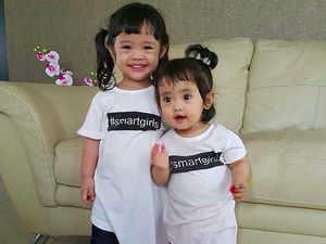 Khadeejah dan Maryam, si Duo Imutnya Oki Setiana Dewi