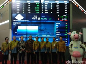 Mejeng di Pasar Modal, Saham Campina Menguat 12%