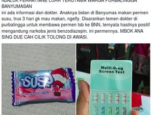BPOM Klarifikasi Hoax Permen Susu di Banyumas yang Mengandung Narkoba