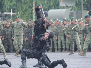 Ngeri! Saat Prajurit Kostrad Pamer Makan Kobra di Depan Panglima