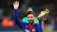 Total 53 gol telah dicetak Lionel Messi dari 63 penampilannya bersama Argentina dan Barcelona. Messi tinggal memiliki El Clasico lawan Real Marid pada akhir pekan untuk menambah gol tahun ini. (Foto: Albert Gea/Reuters)
