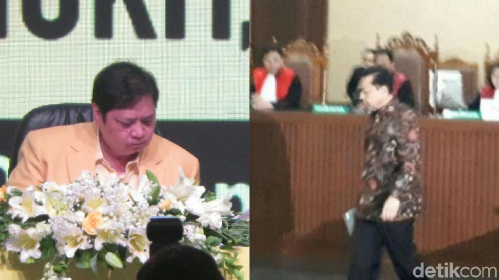Momen Paralel Golkar: Airlangga Sah Jadi Ketum, Novanto Membela Diri Momen Paralel Golkar: Airlangga Sah Jadi Ketum, Novanto Membela Diri