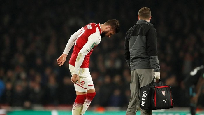 Cedera Hamstring, Giroud Diperkirakan Absen Selama Periode Sibuk