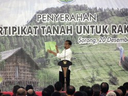 Jokowi Ungkap Alasan Sertifikat Tanah Papua Barat Sulit Terbit