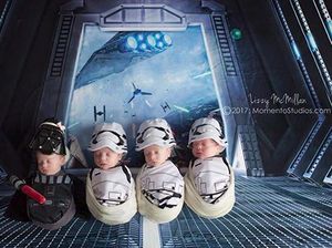 Cute Abis! Saat Bayi Kembar 4 Jadi Bintang Star Wars