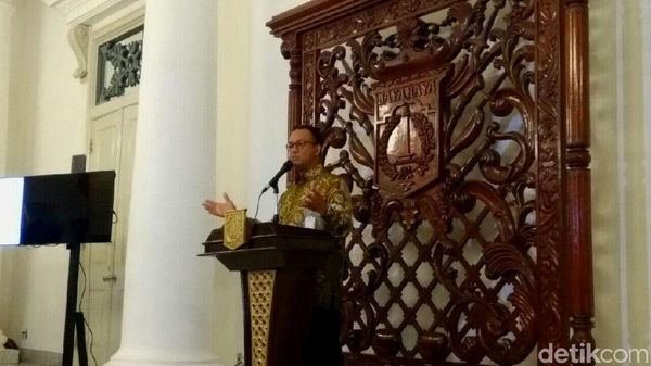 Foto: Anies Jumpa Pers untuk Paparkan Konsep Baru Tanah Abang