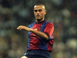 Luis Enrique (47 tahun). Satu-satunya pemain Madrid yang ditransfer langsung ke Barca dalam daftar ini. Pria Spanyol itu membela Madrid pada 1991–1996 dan kemudian berseragam Barca di kurun waktu 1996–2004. (Foto: Clive Mason /Allsport)