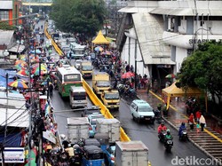 Jalan Depan Stasiun Tanah Abang Ditutup, ini Rekayasa Lalinnya