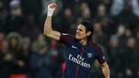 3. Edinson Cavani juga sudah mencetak 24 gol Ligue 1 musim ini, untuk mendapat 48 poin. Bedanya, penyerang Paris Saint-Germain itu cuma butuh 25 pertandingan. (Gonzalo Fuentes/Reuters)
