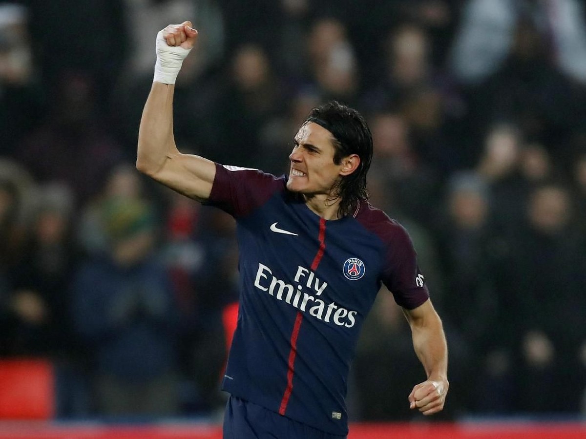 Penyerang Paris Saint-Germain, Edinson Cavani. (Foto: Gonzalo Fuentes/Reuters)