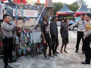 Bikin Macet Jalanan Garut, Vespa Gembel Ditilang Polisi