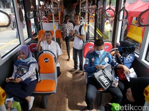 Foto: Gratis, Yuk Coba Bus Explorer Tanah Abang