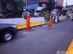PKL Bubar, Lalin Depan Stasiun Tanah Abang Lancar