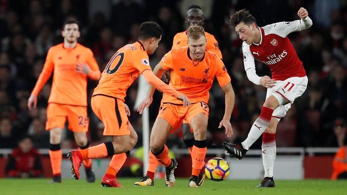 Berbalas Gol, Arsenal vs Liverpool Selesai 3-3