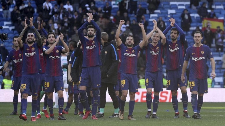 Di La Liga, Barcelona Ukir Hat-trick Kemenangan di Bernabeu