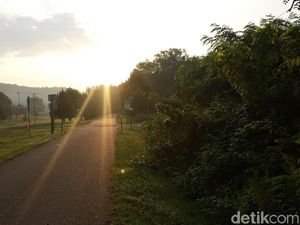 Asri Banget! Begini Jalur Sepeda di Tepian Sungai AS