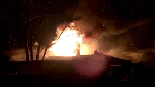 Foto: Kobaran Api yang Membakar Kebun Binatang London