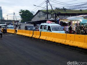 Jalan di Depan Stasiun Tanah Abang Dibuka, Lalin Kembali Normal