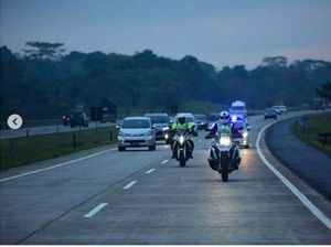 Polri: Arus Balik Libur Tahun Baru di Tol Cikampek Lancar
