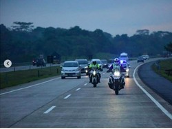 Polri: Arus Balik Libur Tahun Baru di Tol Cikampek Lancar