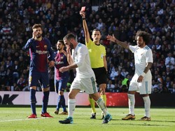 Lagi, Pemain Madrid Diganjar Kartu Merah di El Clasico